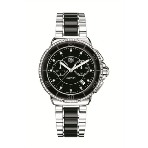 TAG Heuer Formula 1 Chronograph Quartz 41 Stainless Steel / Diamond / Black / Bracelet